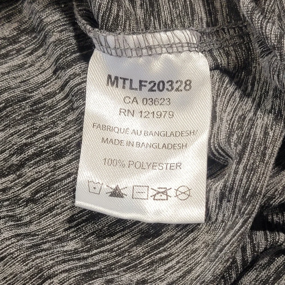 MTL LAB Performance Tee Gray Heather Activewear T-Shirt Workout Mens Size Medium - Picture 4 of 7